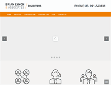 Tablet Screenshot of brianlynchandassociates.com
